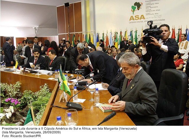 Presidente Lula durante a II Cúpula Ámerica do Sul e África, em Isla Margarita.