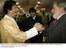 Presidente Lula e o presidente da  Líbia, Muamar Khadafi,  durante a II Cúpula Ámerica do Sul e África, em Isla Margarita.