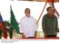 Presidente Lula e o presidente da Venezuela, Hugo Cháves, durante cerimônia de assinatura de atos.