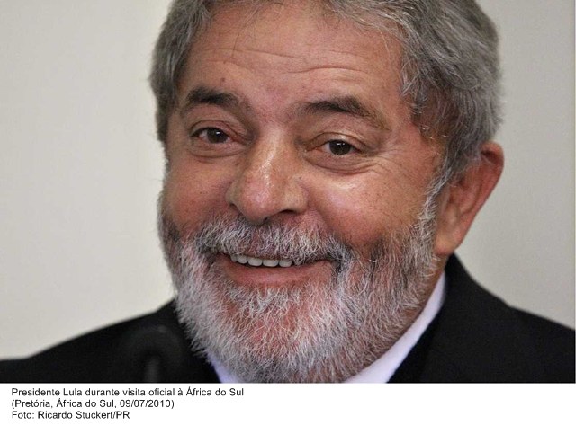 Presidente Lula durante visita oficial  à África do Sul.