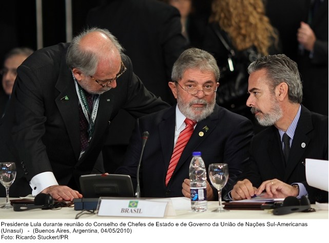 Presidente Lula durante reunião do Conselho de Chefes de Estado e de Governo da União de Nações Sul-Americanas - Unasul.