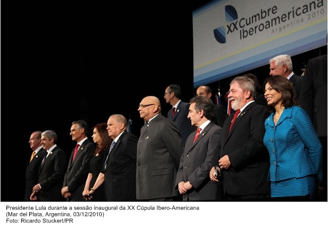 Presidente Lula durante sessão inaugural da XX Cúpula Ibero-Americana.