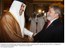 Presidente Lula é recebido pelo primeiro-ministro do Catar, xeque Hamad Bin Jassim Bin Jabr Al-Thani, na chegada ao Seminário Empresarial.