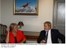 Presidente Lula conversa com a presidente do Chile, Michelle Bachelet, durante encontro.