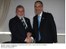 Presidente Lula e o presidente da Guatemala, Álvaro Colom, durante encontro em Bogotá.