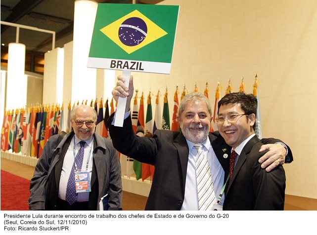 Presidente Lula durante encontro de trabalho dos Chefes de Estado e de Governo do G-20.