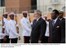 Presidente Lula e o presidente da Guiné Equatorial, Oblang Nguema Mbasogo, na chegada ao Palácio Presidencial.