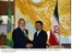 Presidente Lula durante reunião com o Presidente do Irã, Mahmoud Ahmadinejad.