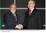 Presidente Lula cumprimenta o senador jordaniano, Taher Masri.
