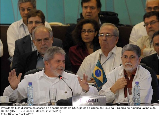 Presidente Lula discursa na sessão de encerramento da XXI Cúpula do Grupo do Rio e da II Cúpula da América Latina e do Caribe (CALC).