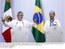 Presidente Lula e o presidente do México, Felipe Calderón, durante conferência de imprensa após sessão de encerramento da XXI CALC.