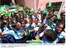 Presidente Lula é recebido por estudantes durante visita às instalações do Instituto Nacional de Educação a Distância (INED), em Maputo.