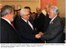 Presidente Lula, o governador da Bahia, Jaques Wagner, e o presidente da Autoridade Nacional Palestina, Mahmoud Abbas.