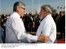 Presiente Lula é recebido pelo presidente do Paraguai, Fernando Lugo.