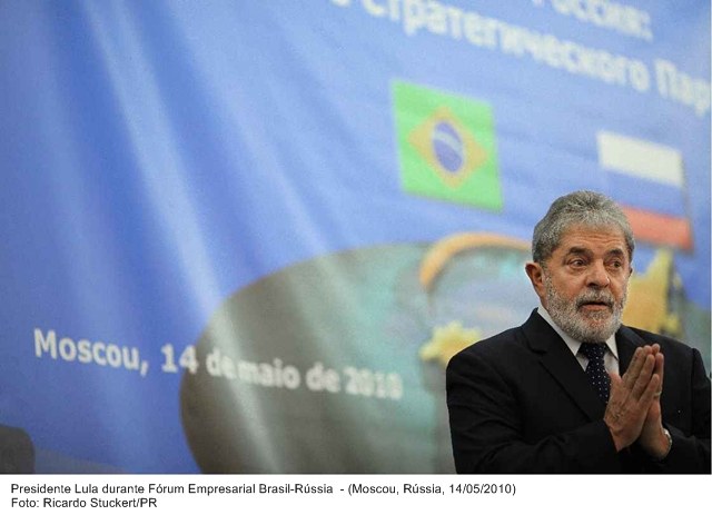 Presidente Lula durante Fórum Empresarial Brasil-Rússia.