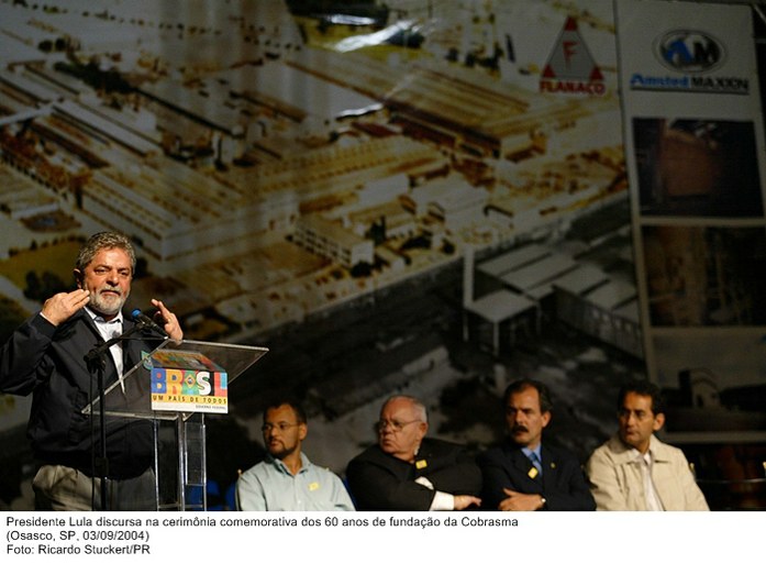 Presidente Lula discursa na cerimônia comemorativa dos 60 anos de fundação da Cobrasma.jpg