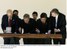 Presidente Lula e presidentes dos países integrantes do Mercosul observam carimbo comemorativo aos 10 anos do Mercosul.jpg