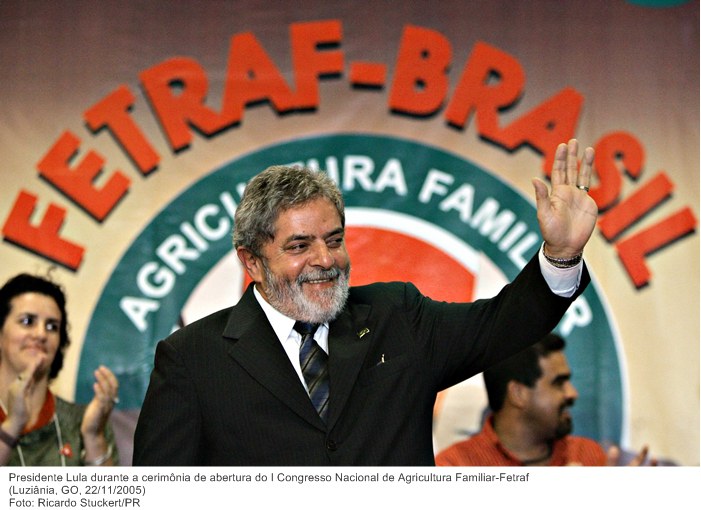 Presidente Lula durante a cerimônia de abertura do I Congresso Nacional de Agricultura Familiar-Fetraf.jpg