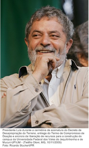 Presidente Lula durante a cerimônia de assinatura do Decreto de Desapropriação do Terreno, entrega do Termo de Compromisso de Doação e anúncio da liberação de recursos.jpg