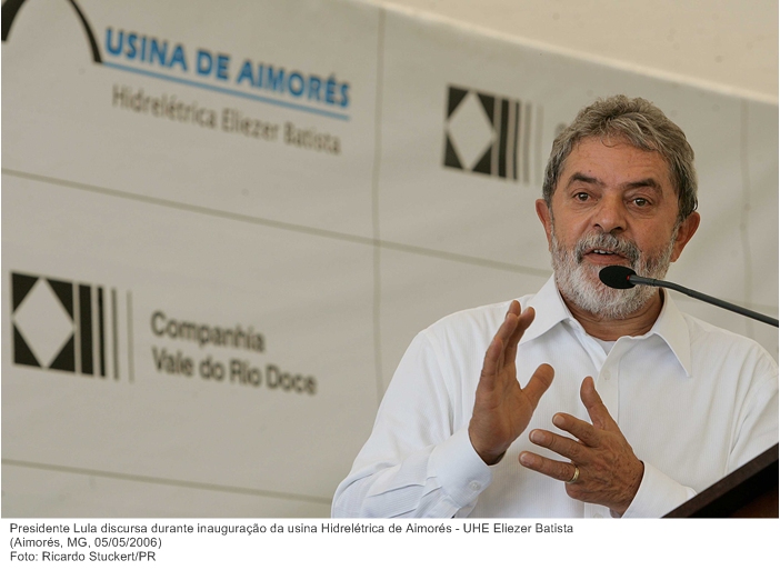 Presidente Lula discursa durante inauguração da usina Hidrelétrica de Aimorés - UHE Eliezer Batista.jpg