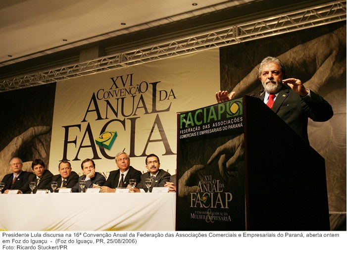 Presidente Lula discursa na 16ª Convenção Anual da Federação das Associações Comerciais e Empresariais do Paraná, aberta ontem em Foz do Iguaçu.jpg
