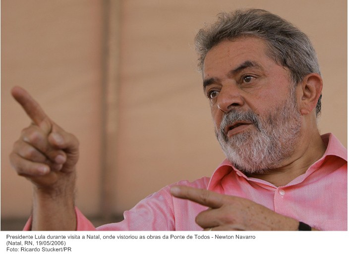 Presidente Lula durante visita a Natal, onde vistoriou as obras da Ponte de Todos - Newton Navarro.jpg