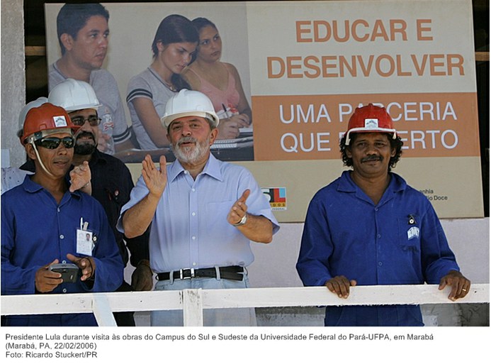 Presidente Lula durante visita às obras do Campus do Sul e Sudeste da Universidade Federal do Pará-UFPA, em Marabá.jpg