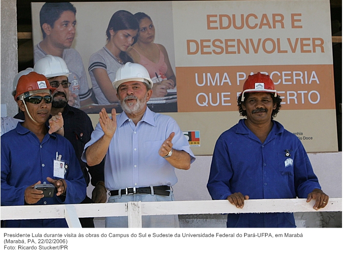 Presidente Lula durante visita às obras do Campus do Sul e Sudeste da Universidade Federal do Pará-UFPA, em Marabá.jpg