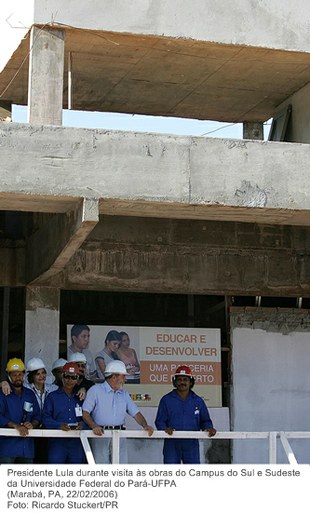 Presidente Lula durante visita às obras do Campus do Sul e Sudeste da Universidade Federal do Pará-UFPA.jpg