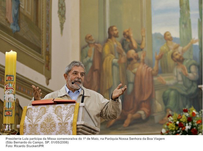 Presidente Lula participa da Missa comemorativa do 1º de Maio, na Paróquia Nossa Senhora da Boa Viagem.jpg