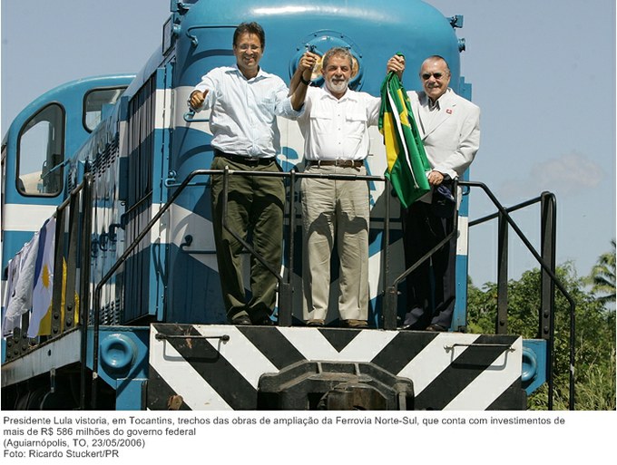 Presidente Lula vistoria, em Tocantins, trechos das obras de ampliação da Ferrovia Norte-Sul, que conta com investimentos de mais de R$ 586 milhões do governo federal.jpg