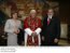 Presidente Lula, acompanhado da primeira-dama, Marisa Letícia, recebem o Papa Bento XVI para reunião reservada no Palácio dos Bandeirantes.
