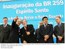 Presidente Lula conversa com o governador do estado do Espírito Santo, Paulo Hartung, durante a cerimônia de inauguração da BR-259ES - Trecho João Neiva-Baixo Guandu.