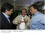 Presidente Lula conversa com os governadores de Minas Gerais, Aécio Neves, e do Rio de Janeiro, Sérgio Cabral, durante visita à 73ª ExpoZebu.