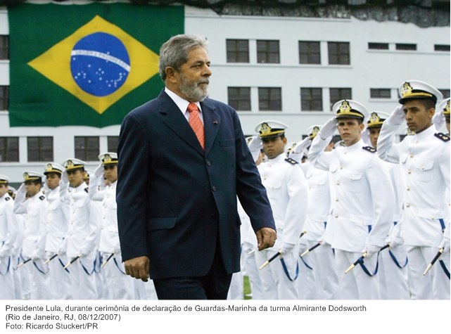 Presidente Lula, durante cerimônia de declaração de Guardas-Marinha da turma Almirante Dodsworth.