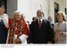 Presidente Lula e a primeira-dama Marisa Letícia durante encontro com o Papa Bento XVI no Palácio dos Bandeirantes, em São Paulo.