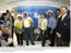 Presidente Lula e a primeira-dama Marisa Letícia durante visita à Vila dos Jogos Pan-Americanos.