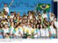 Presidente Lula e a primeira-dama Marisa Letícia posam para foto oficial com atletas brasileiros que vão participar dos Jogos Pan-Americanos.
