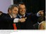 Presidente Lula e o governador do Rio de Janeiro, Sérgio Cabral, durante comemoração do Dia Internacional da Mulher e lançamento de medidas para o combate à Aids.