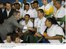 Presidente Lula e o governador do Rio de Janeiro, Sérgio Cabral, durante visita aos atletas e demais integrantes da delegação brasileira que participa dos Jogos Parapan-Americanos Rio 2007.