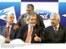 Presidente Lula, José Serra e Arlindo Chinaglia no lançamento de novo Ford Ka.