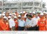 Presidente Lula, o governador da Bahia, Jaques Wagner, e o presidente da Petrobras, Sérgio Gabrielli, durante cerimônia de inauguração do Campo de Gás de Manati.
