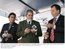 Presidente Lula, o ministro da Saúde, José Gomes Temporão, e o governador do Rio de Janeiro, Sérgio Cabral, durante inauguração do Centro de Produção de Antígenos Virais da Fundação Oswaldo Cruz.jpg