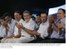 Presidente Lula, o presidente da Petrobras, José S. Gabrielli, os ministros Paulo S. Passos, e Silas Rondeau, cerimônia de assinatura dos contratos para construção dos 10 primeiros navios da Transpetro.