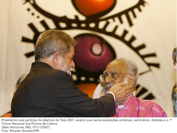 Presidente Lula participa da abertura da Teia 2007, evento que reúne exposições artísticas, seminários, debates e o 1º Fórum Nacional dos Pontos de Cultura.