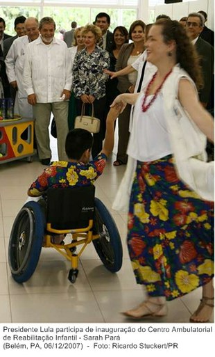 Presidente Lula participa de inauguração do Centro Ambulatorial de Reabilitação Infantil - Sarah Pará.