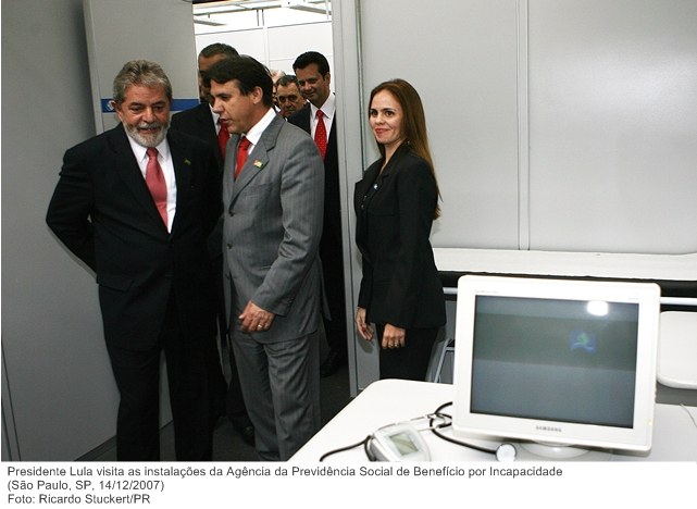 Presidente Lula visita as instalações da Agência da Previdência Social de Benefício por Incapacidade. Presidente Lula visita as instalações da Agência da Previdência Social de Benefício por Incapacidade.
