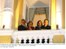 Presidente Lula, a primeira-dama Marisa Letícia, o governador do Rio de Janeiro, Sérgio Cabral, e sua esposa, Adriana Cabral, na varanda do Palácio Rio Negro.