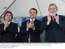 Presidente Lula acompanhado do governador, Sérgio Cabral, e do ministro da Saúde, José Gomes Temporão, durante cerimônia de lançamento da Caravana da UNE.