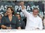 Presidente Lula, ao lado da governadora Ana Júlia, acena para participantes da I Reunião do Fórum de Governadores da Amazônia Legal.